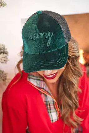 'Merry' Velvet Trucker Hat by Jess Lea