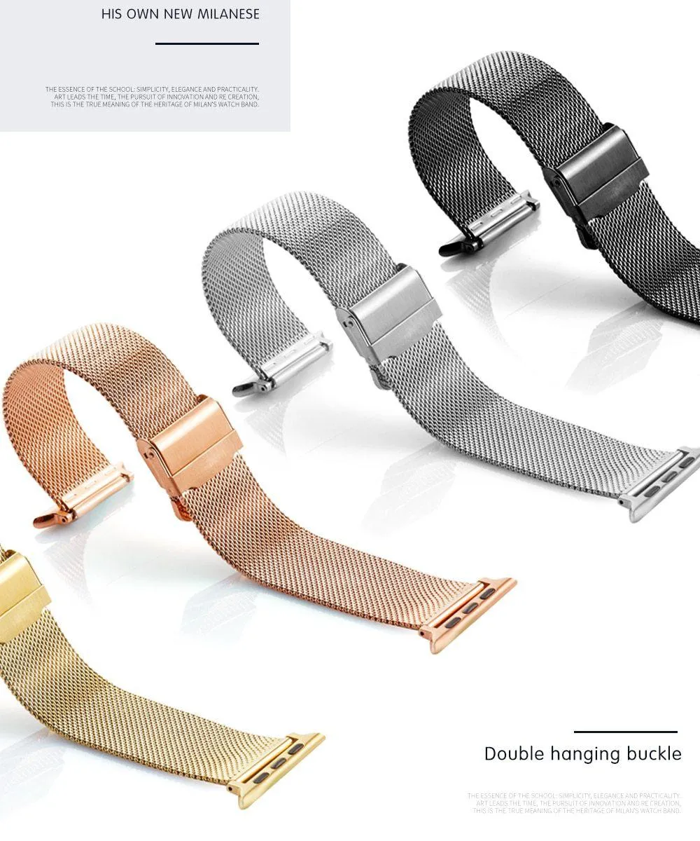 Milanese Loop Bracelet Strap For Apple Watch All Series