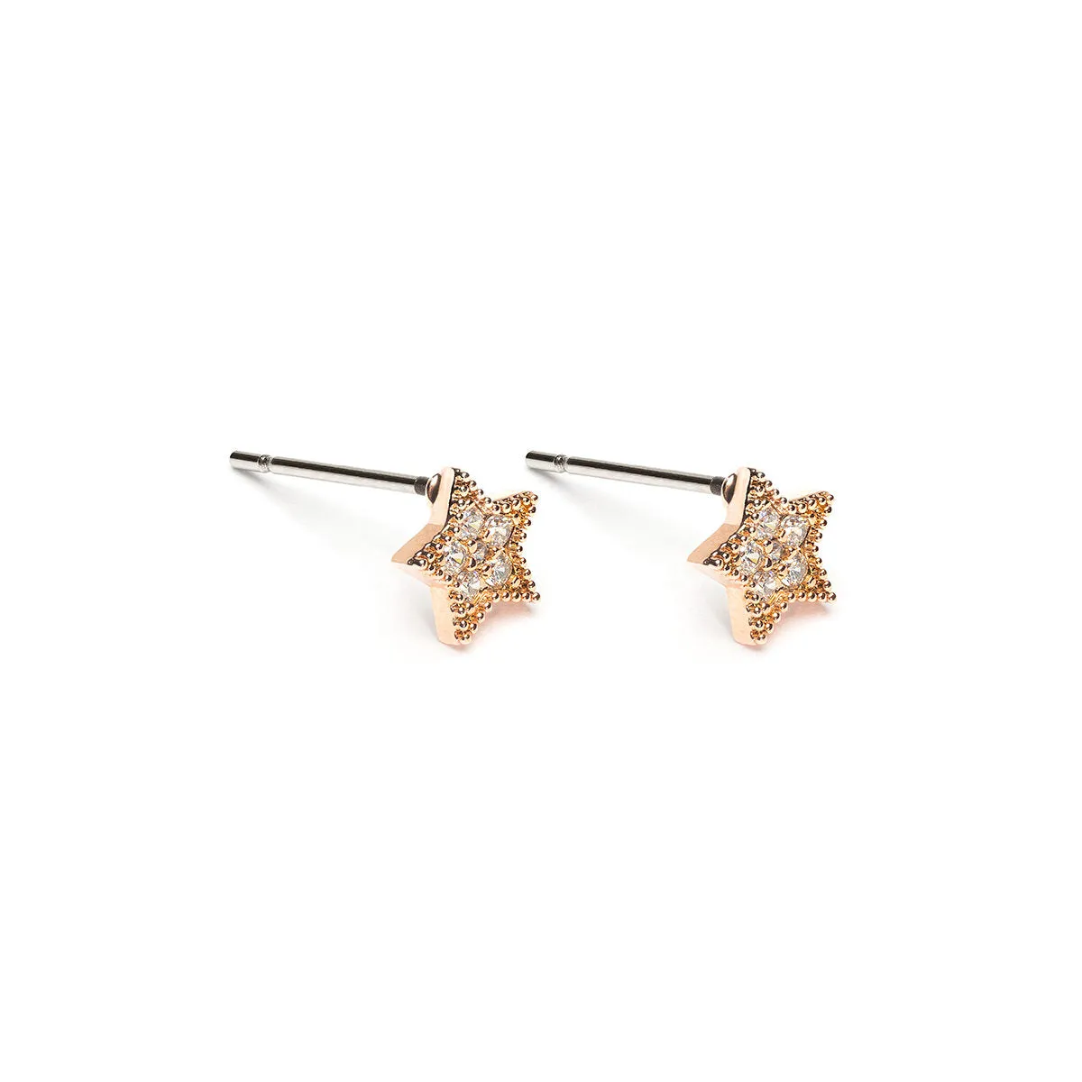 Mini Crystals Star Stud Earrings