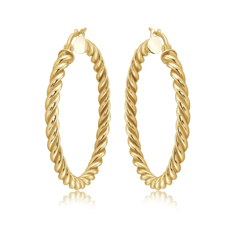 Miss Mimi Medium Twist Hoops