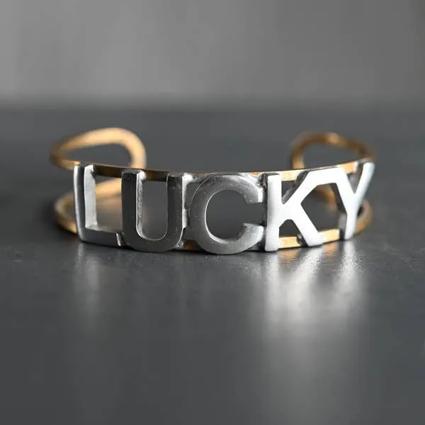 Mixed Metal Brass Cuff