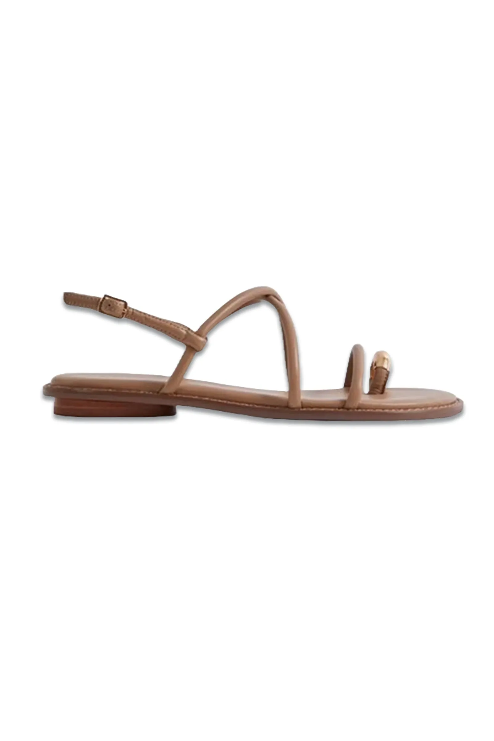 Molly Strappy Leather Sandals With Toe Ring