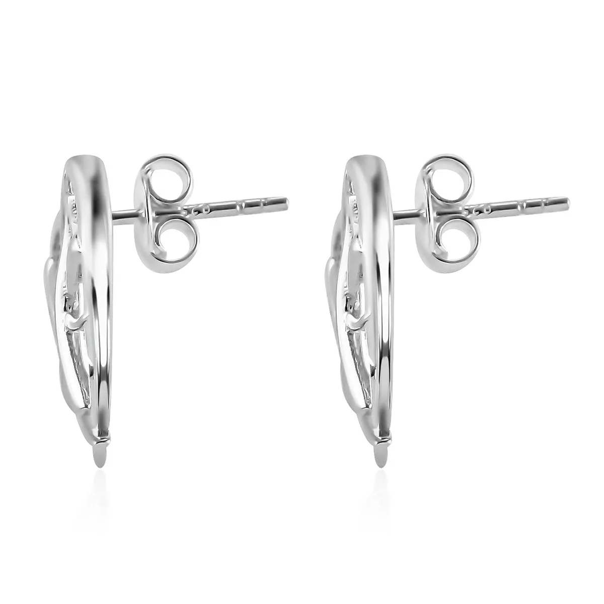 Molto Heart Strand Stud Earrings