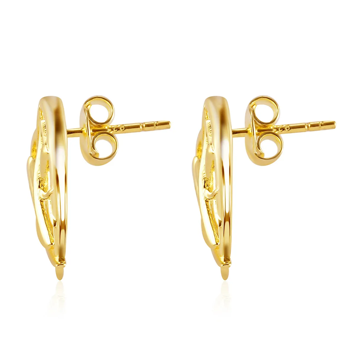 Molto Heart Strand Stud Earrings