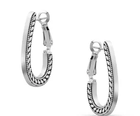 Montana Silvermiths Women's Side Rope Hook Hoop Earrings