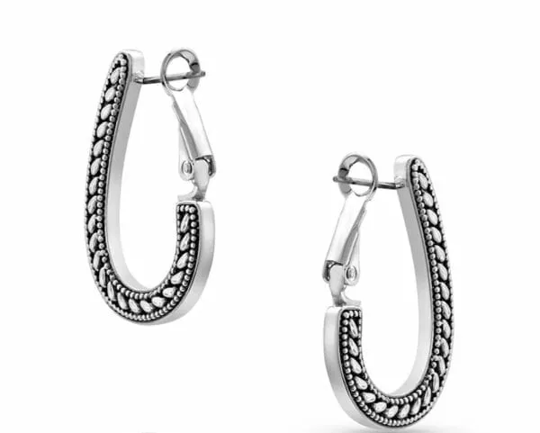 Montana Silvermiths Women's Side Rope Hook Hoop Earrings