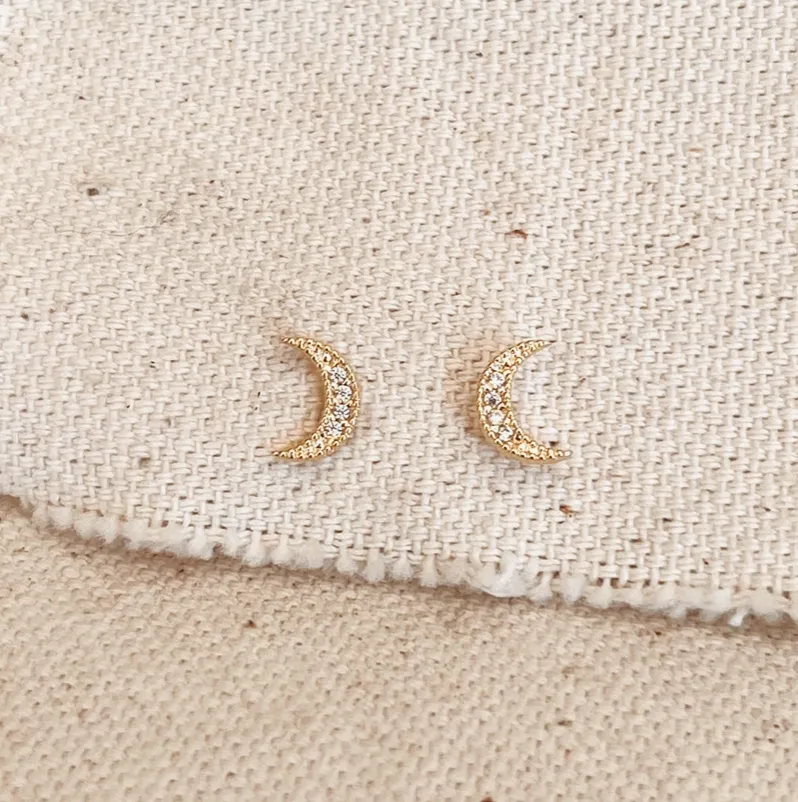 Moon Stud Earrings