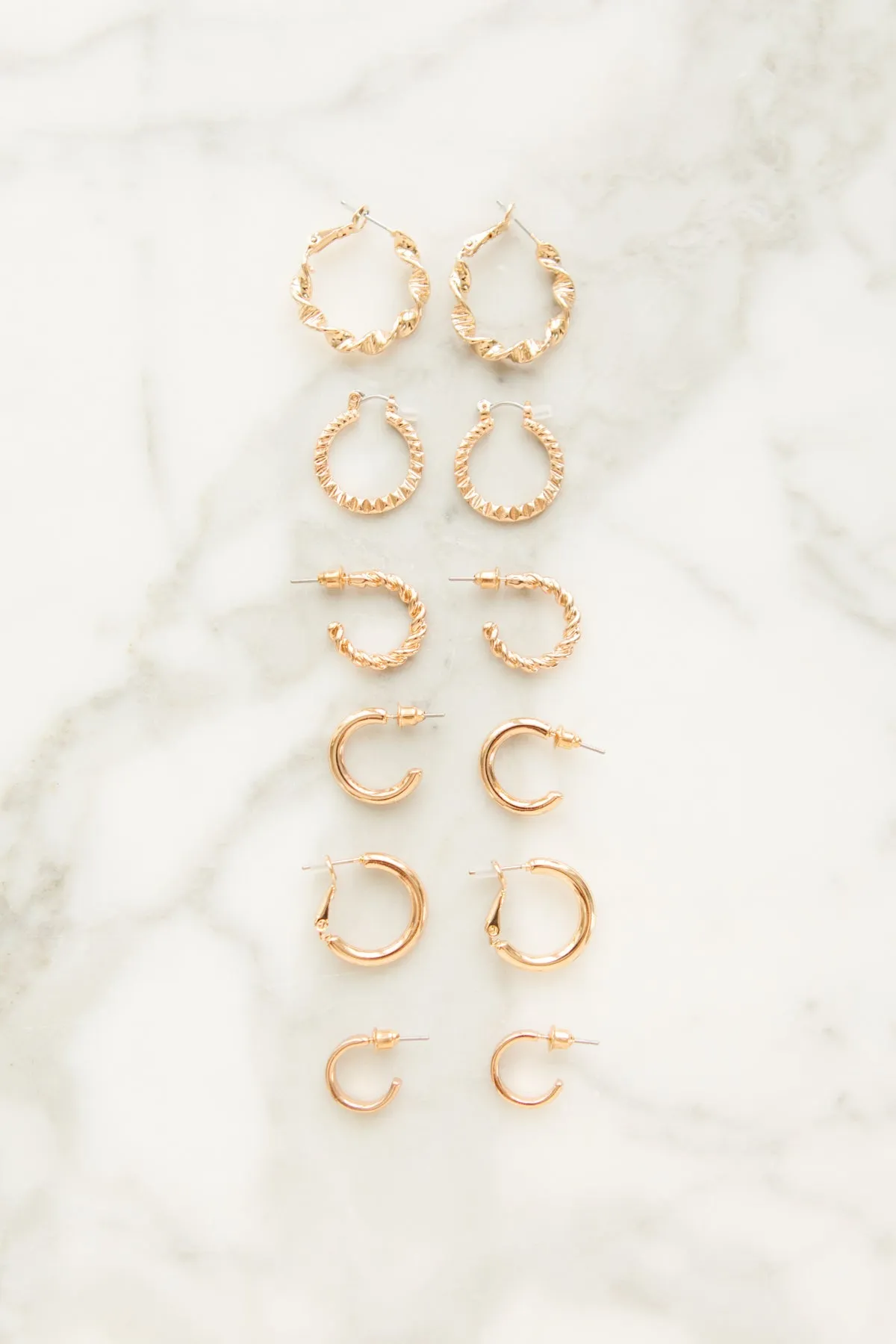 More is More Earring Set in Gold