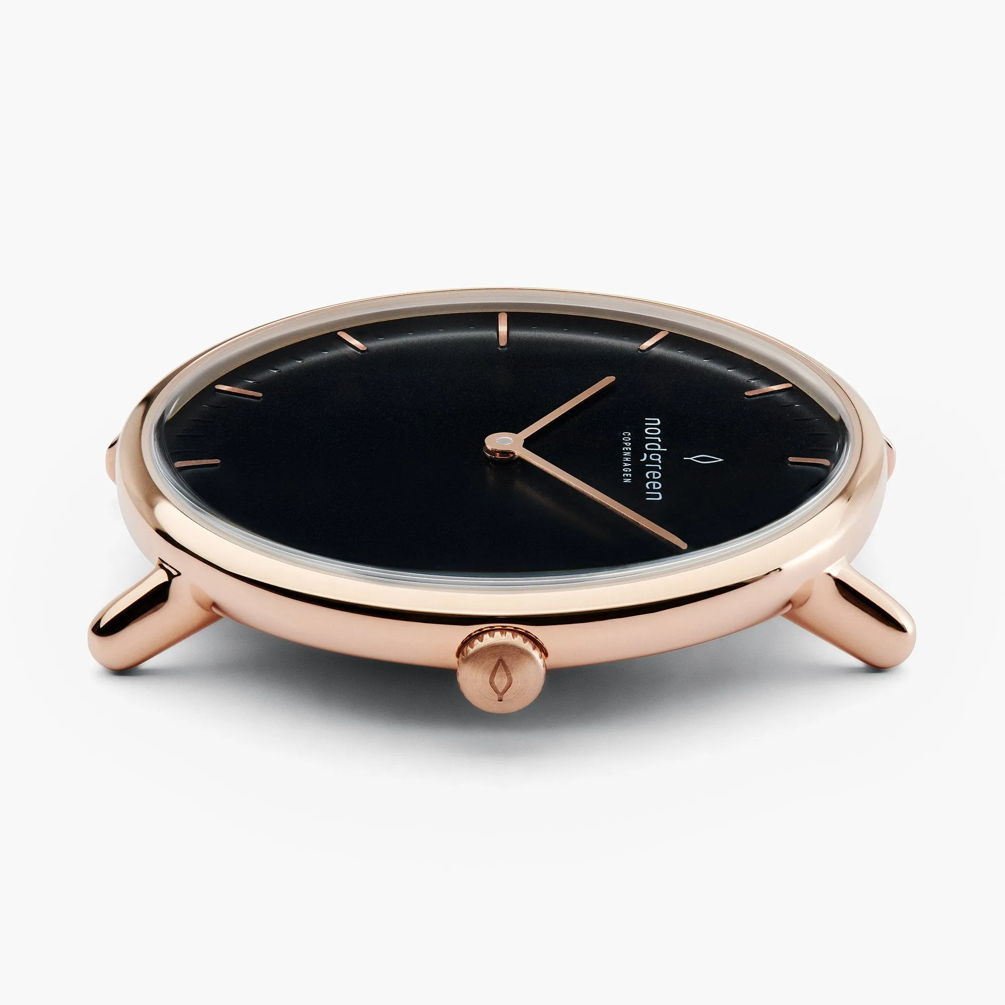 Native - BUNDLE Black Dial Rose Gold | Brown Leather / Black Leather / Navy Leather Strap