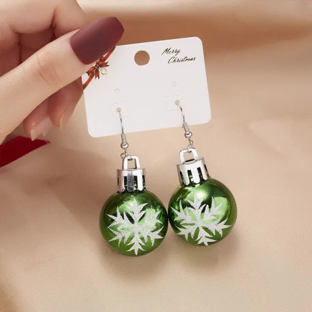 New Trendy Statement Christmas Tree Earrings For Women Santa Claus Snowman Drop Earrings Jewelry Girls Christmas Gifts Wholesale