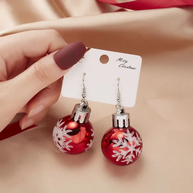 New Trendy Statement Christmas Tree Earrings For Women Santa Claus Snowman Drop Earrings Jewelry Girls Christmas Gifts Wholesale