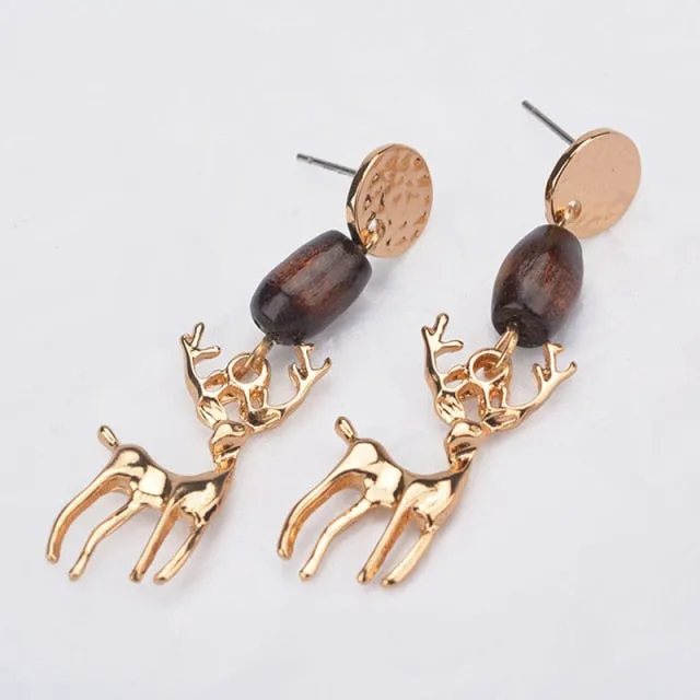 New Trendy Statement Christmas Tree Earrings For Women Santa Claus Snowman Drop Earrings Jewelry Girls Christmas Gifts Wholesale