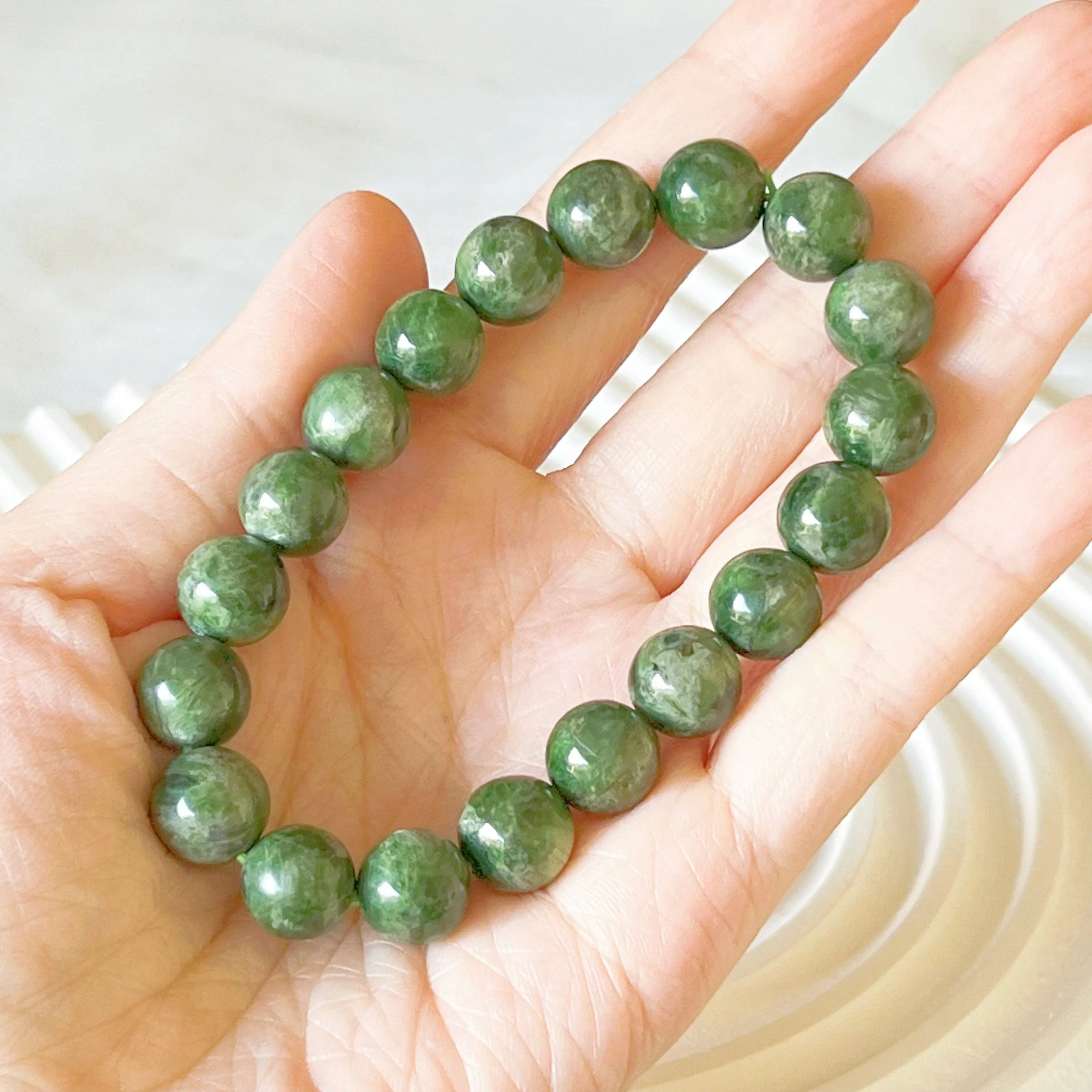 Ninaouity - Heart Chakra Green Diopside Crystal Bracelet