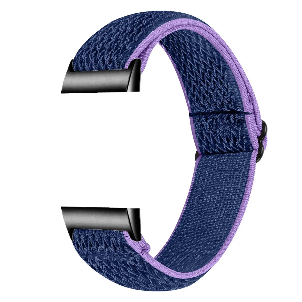 Nylon Elastic Bracelet Band Loop For Fitbit Charge 5 4 3 2 Woven Sports Watch Wrist Strap For Fitbit Charge 3 4 se