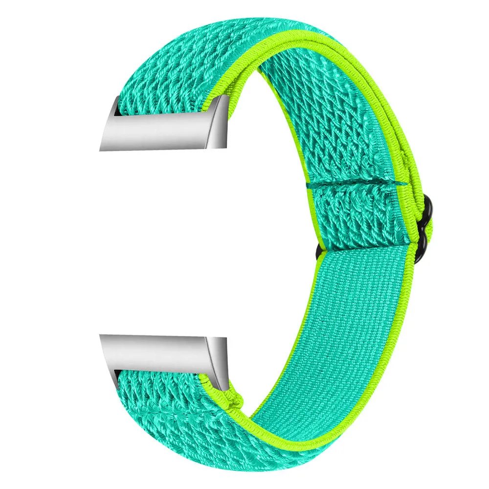 Nylon Elastic Bracelet Band Loop For Fitbit Charge 5 4 3 2 Woven Sports Watch Wrist Strap For Fitbit Charge 3 4 se