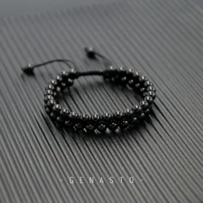 Obsidian Two-layer Bracelet, 6mm