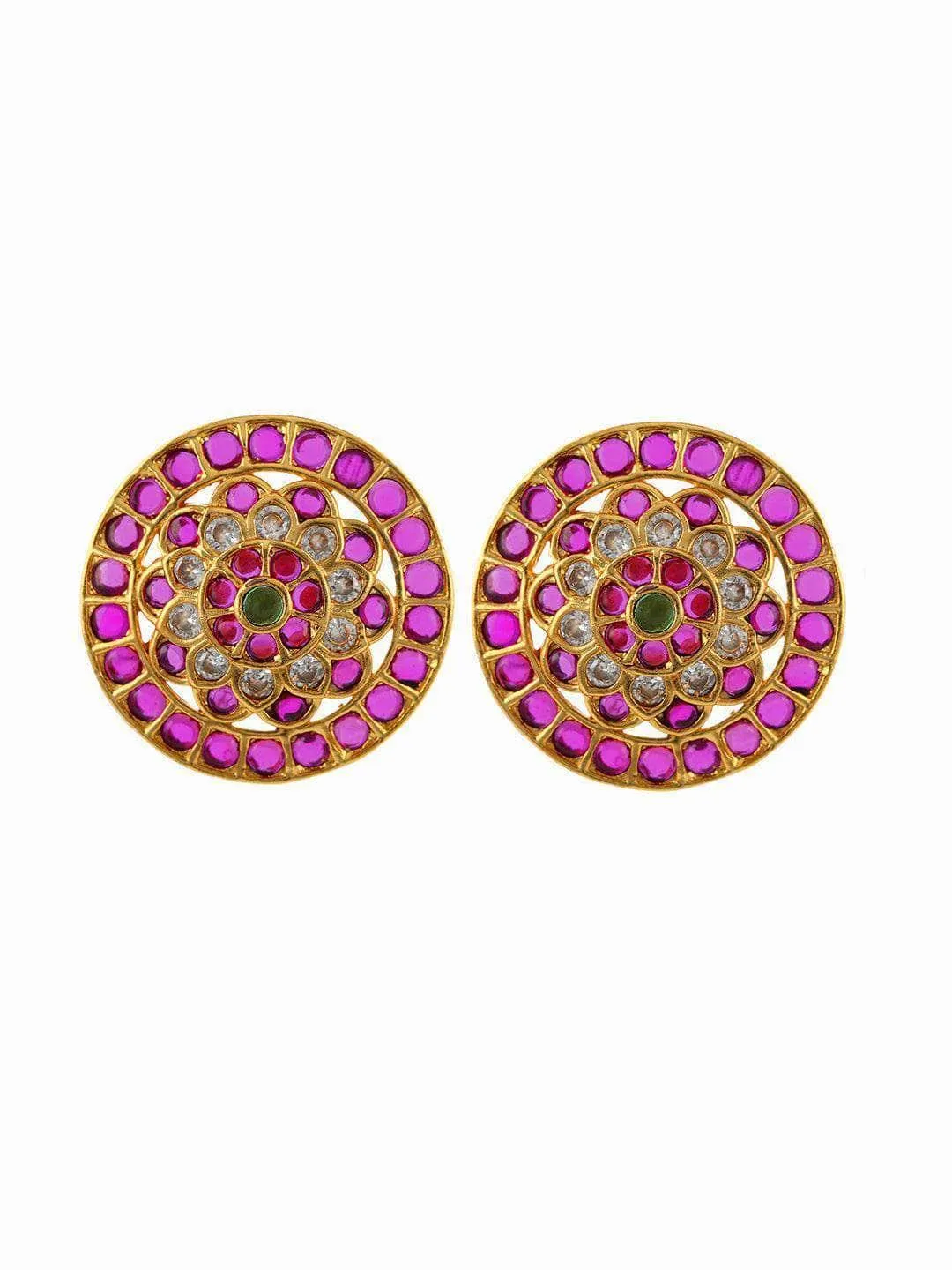 Original Kempu Flower Stud Earrings