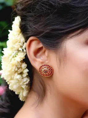 Original Kempu Flower Stud Earrings