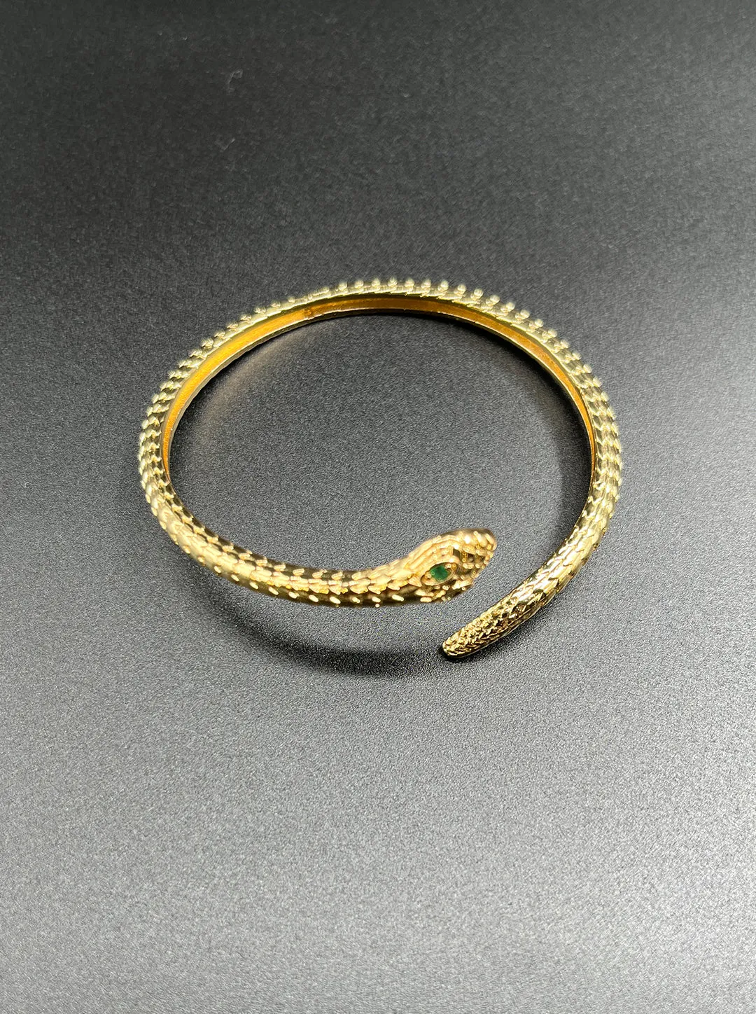 Ornaio 18k Gold Plated Anti-Tarnish Waterproof Snake Cuff