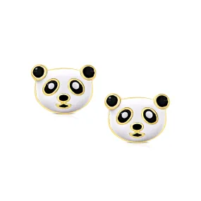 Panda Bear Stud Earrings