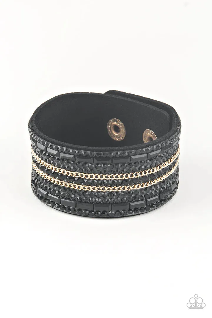 Paparazzi Rebel Radiance - Black Bracelet