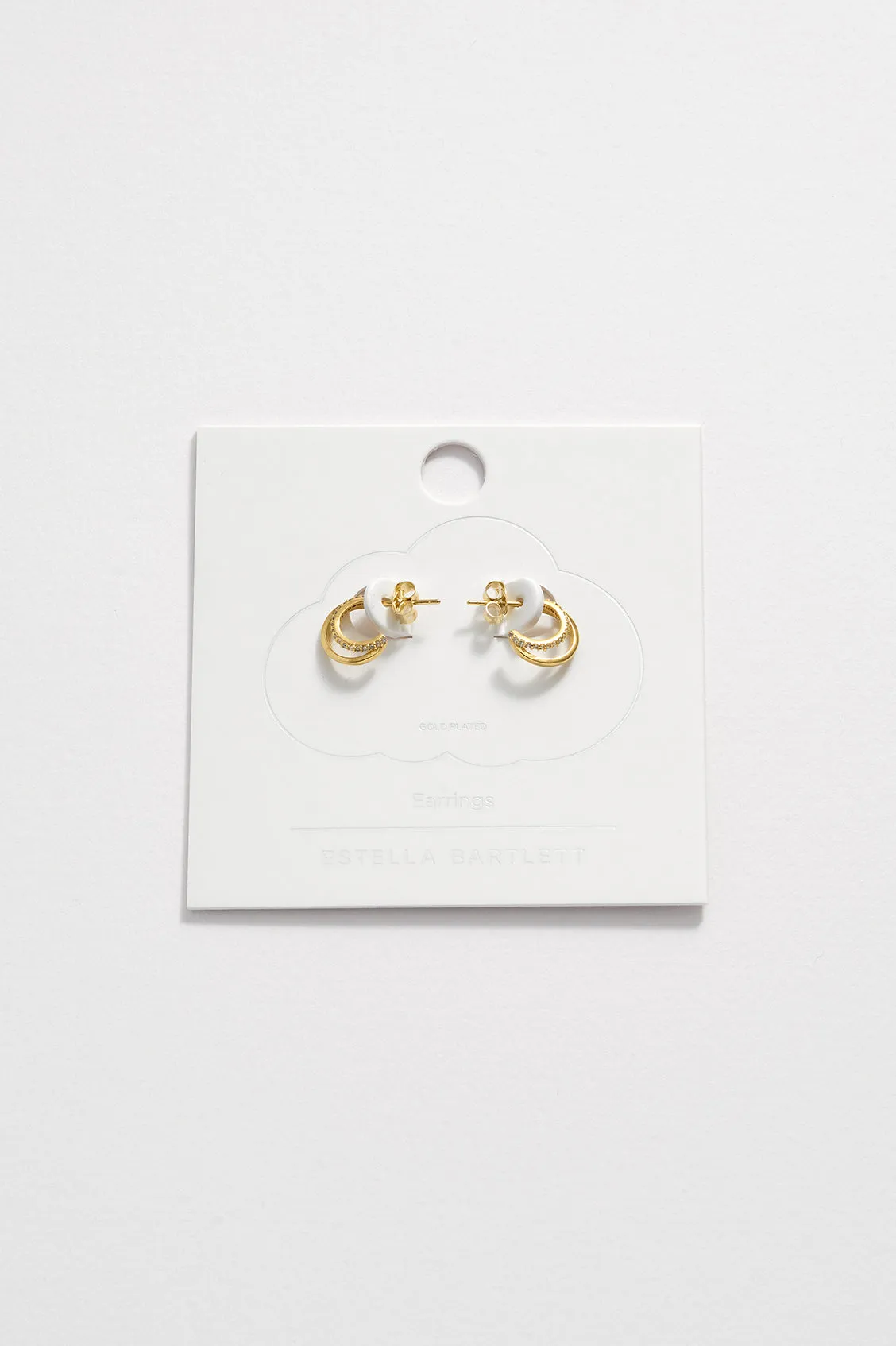 Pave Curl Hoops