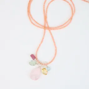 Peach Chalcedony Necklace