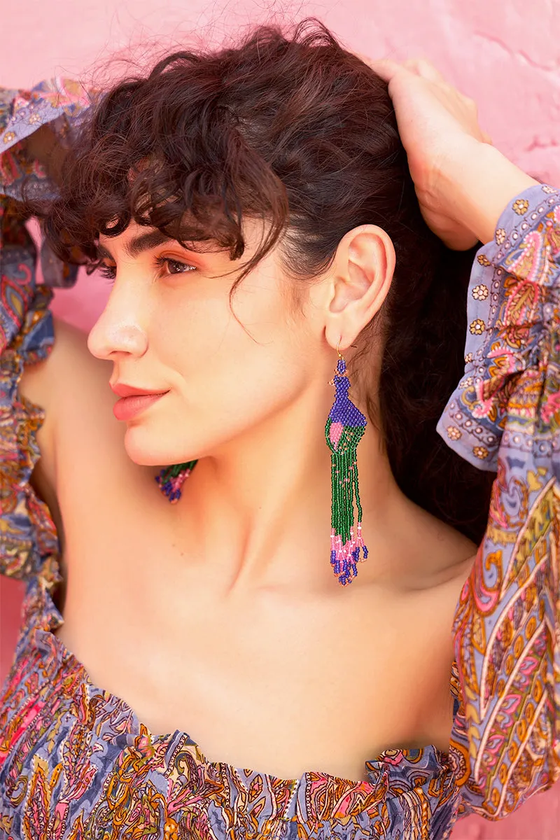 Peacock Plumes Earrings