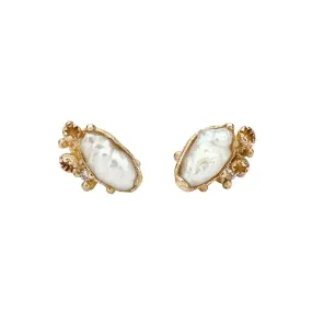 Pearl Encrusted Studs with Barnacles - Ruth Tomlinson