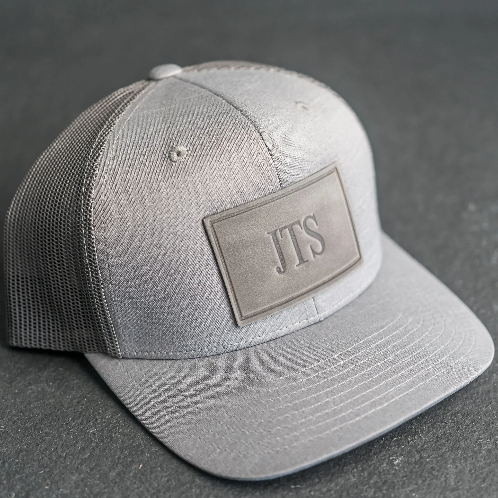 Personalized Leather Patch Performance Style Trucker Hat