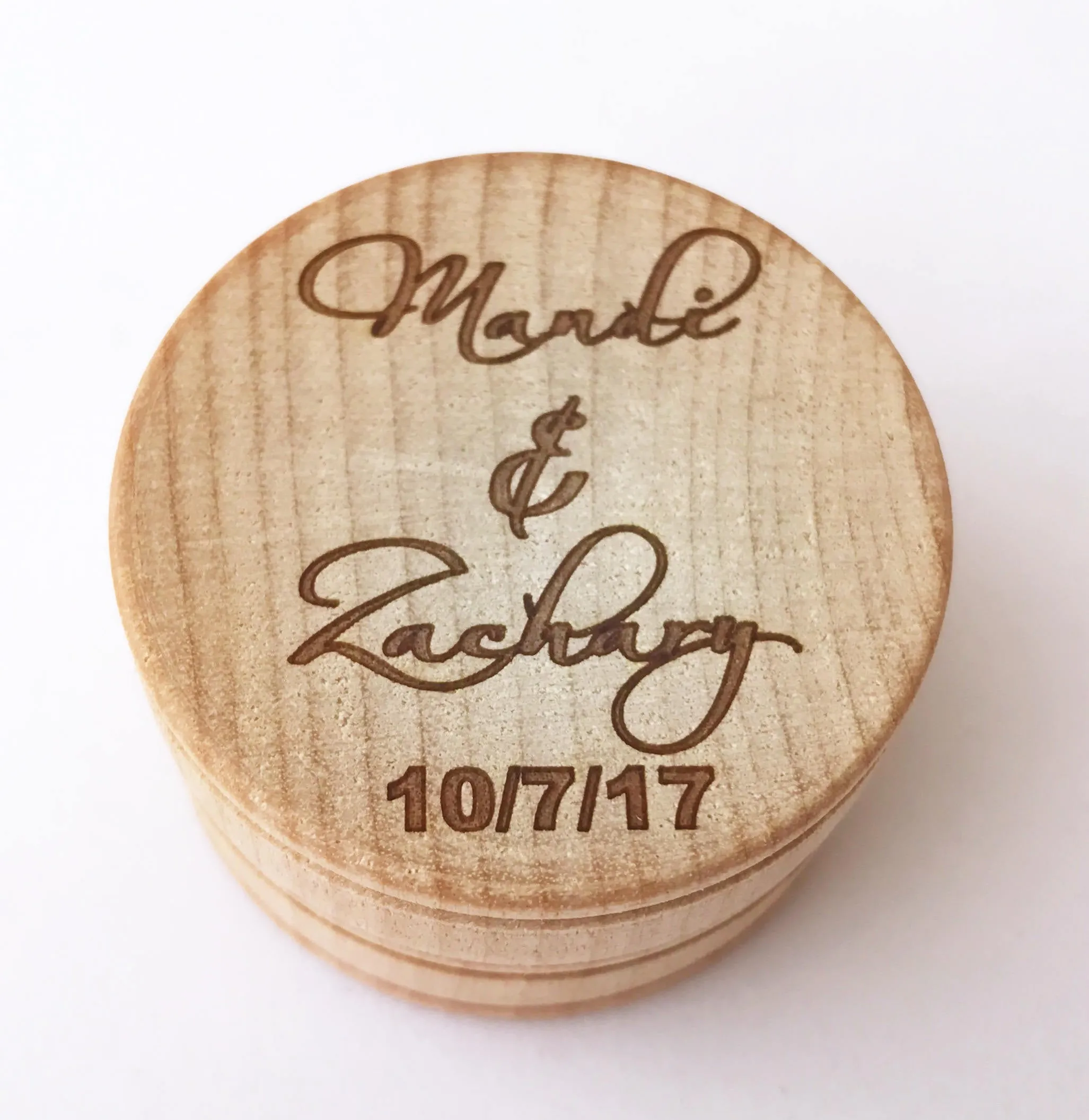 Personalized Wedding Ring Box