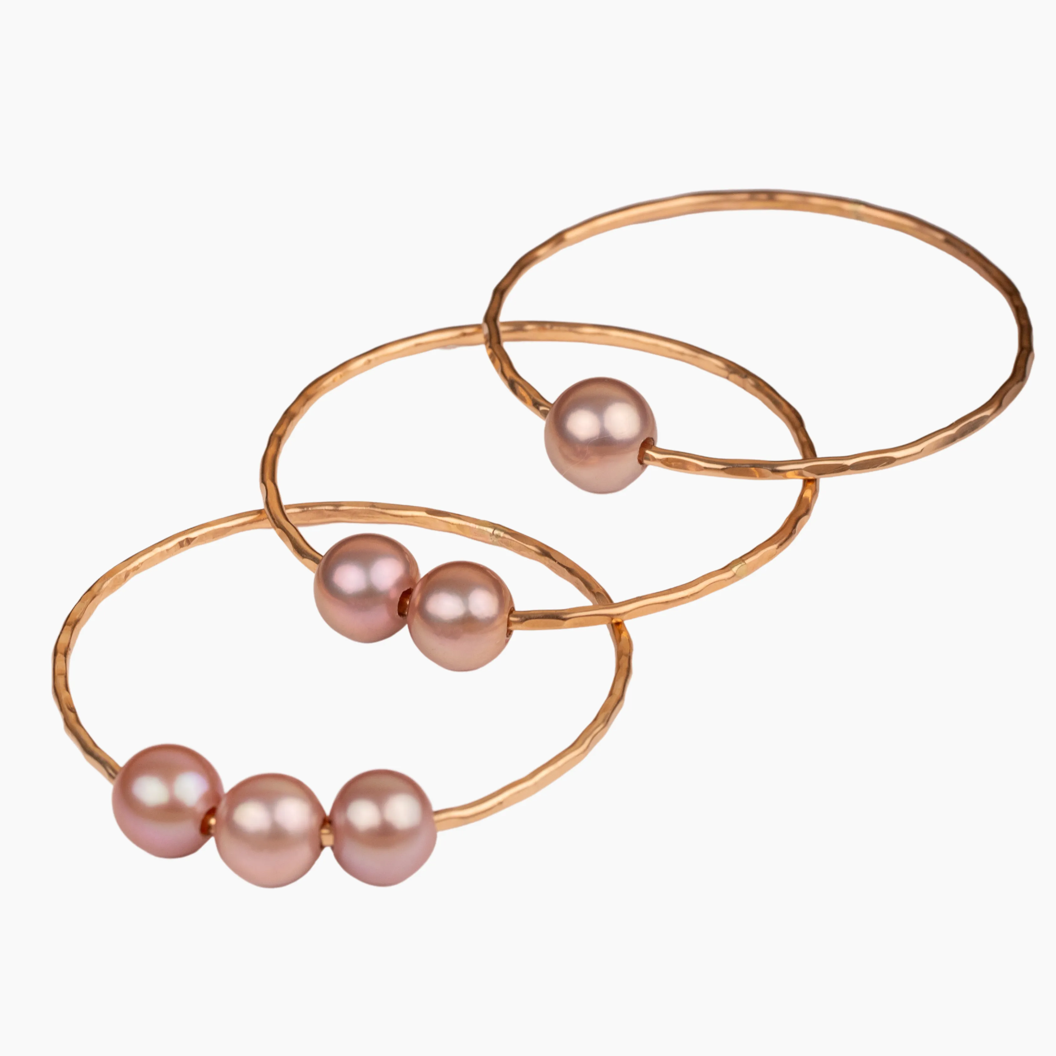 Pink Pearl Bangle Set