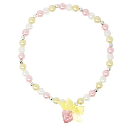 Pink Poppy Sparkle Princess Heart Necklace - 3 Colors Available