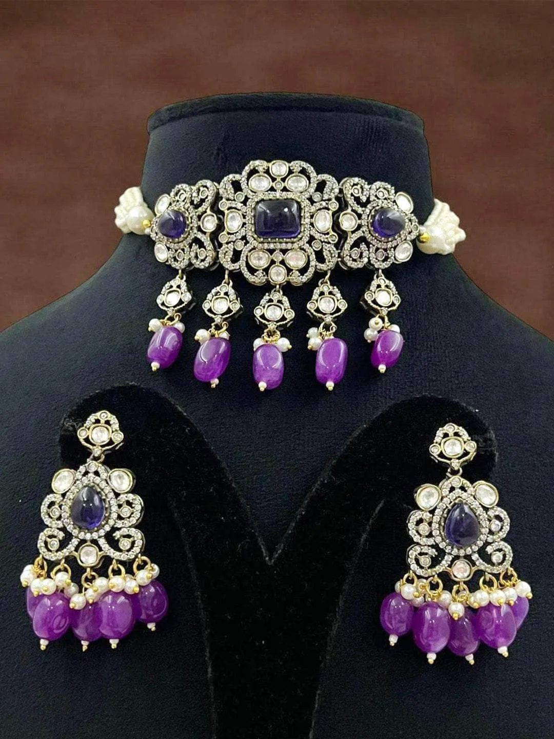 Polki Kundan Choker Bridal Necklace