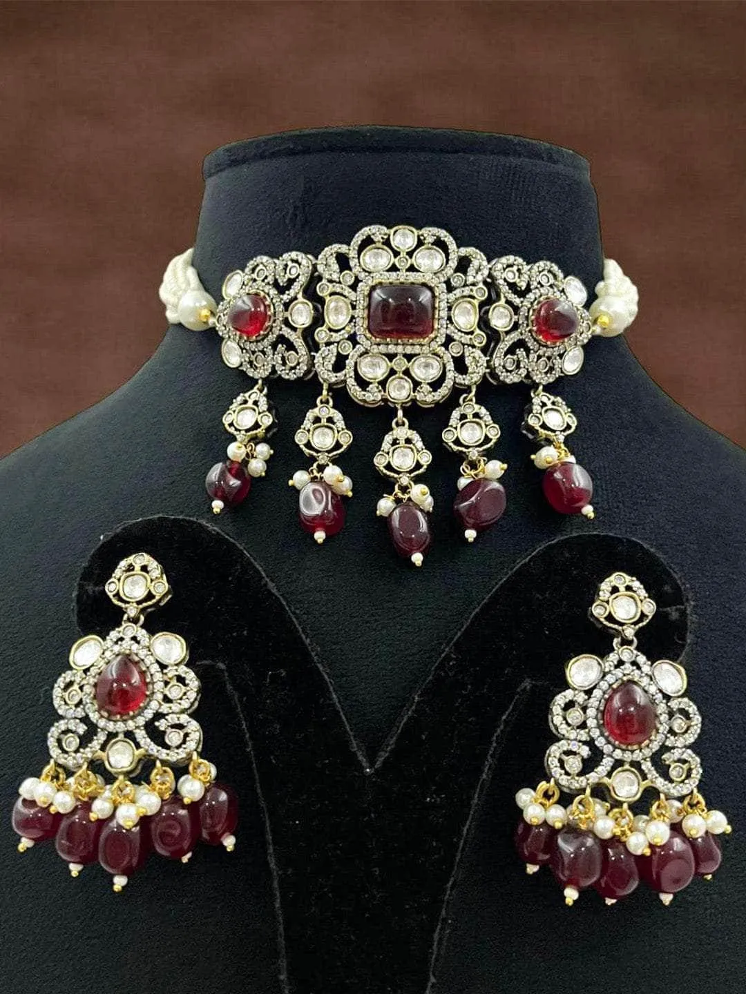 Polki Kundan Choker Bridal Necklace