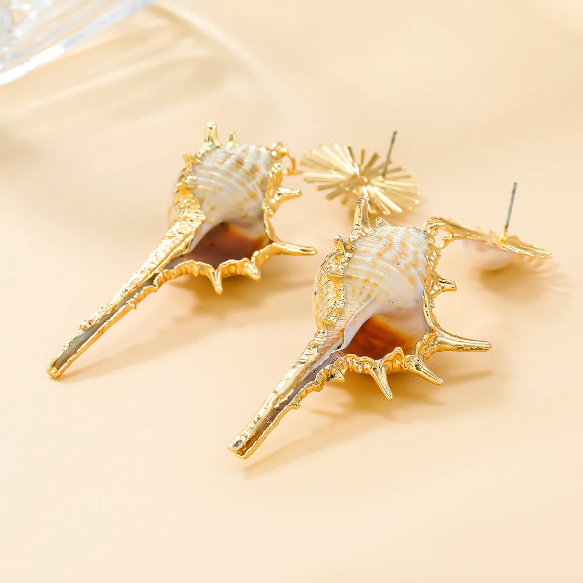 Pre Order:  Exaggerated Shell Pearl Earrings