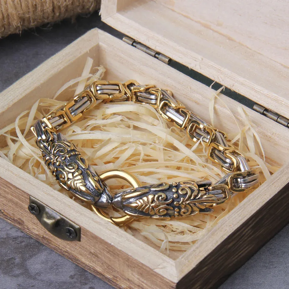 Punk Viking Wolf Bracelet