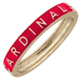 Red Louisville Hinge Bracelet