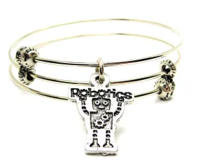 Robotics With Robot Triple Style Expandable Bangle Bracelet