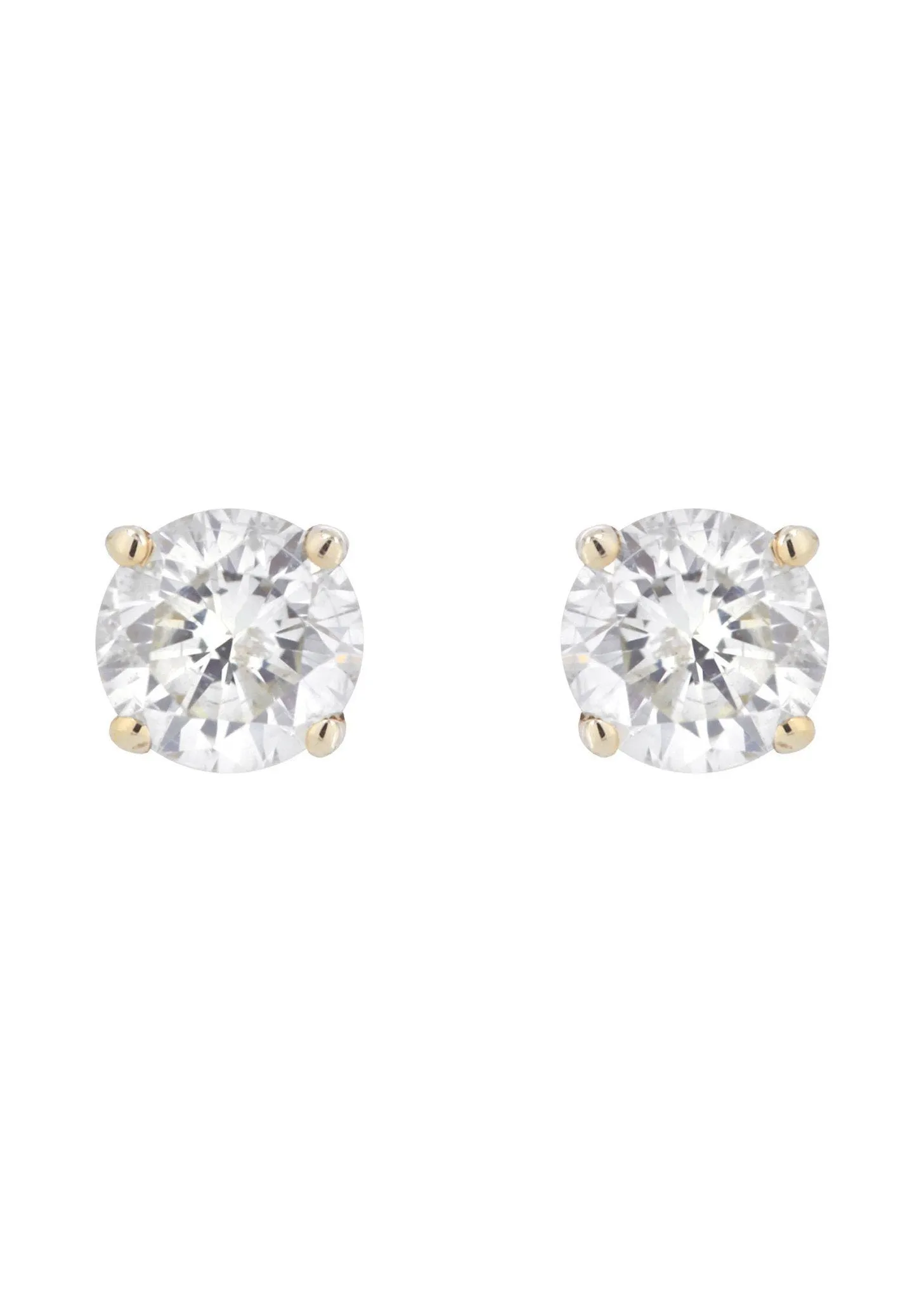 Round Diamond Stud Earrings | 1.6 Carats