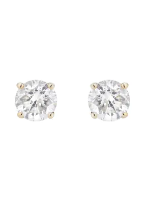 Round Diamond Stud Earrings | 1.6 Carats