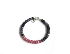 Ruby and sapphire bracelet