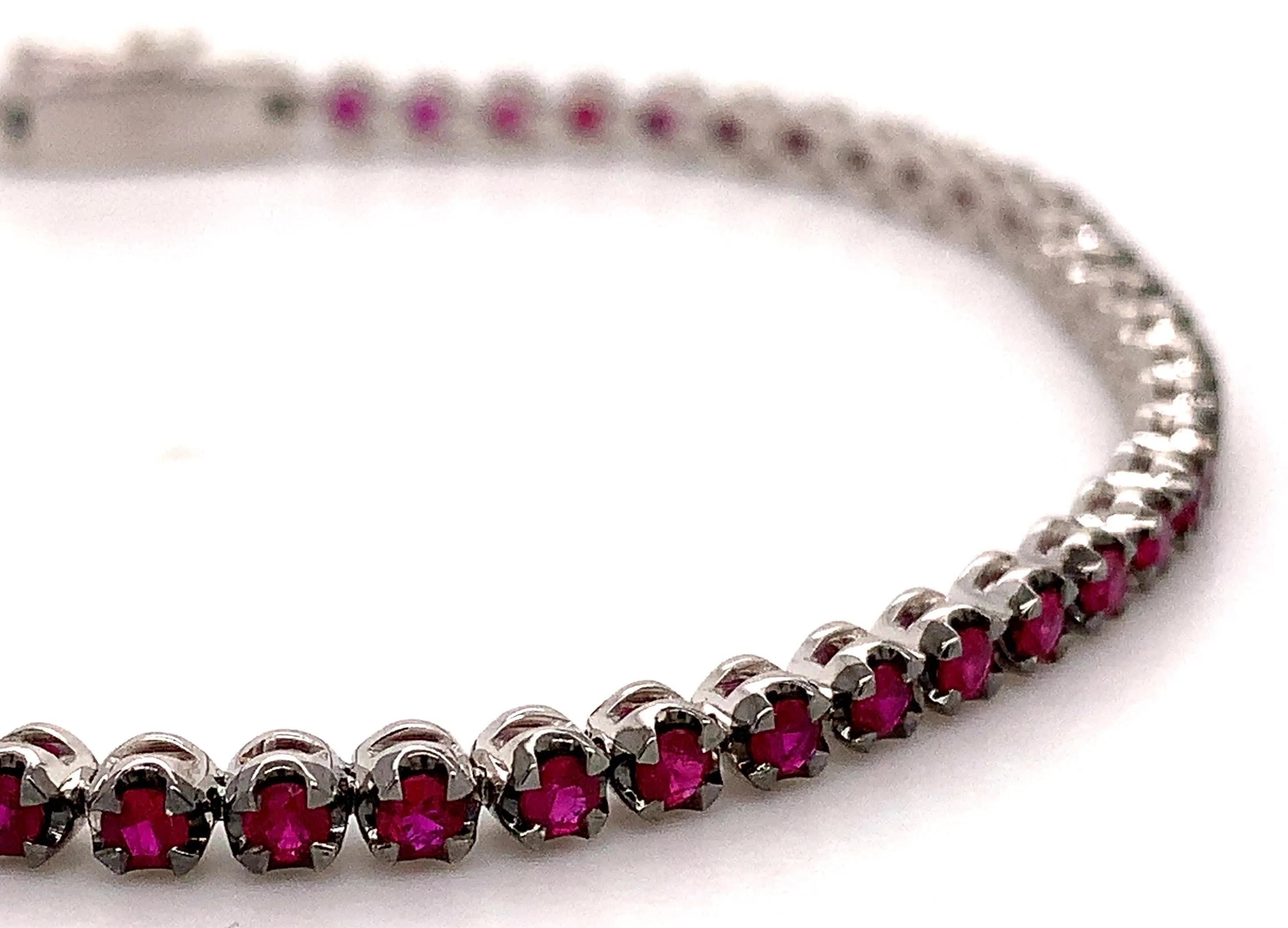 Ruby Gem Stone Tennis Bracelet 2.32ct t.w.