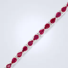 Ruby Glamour Diamond Bracelet