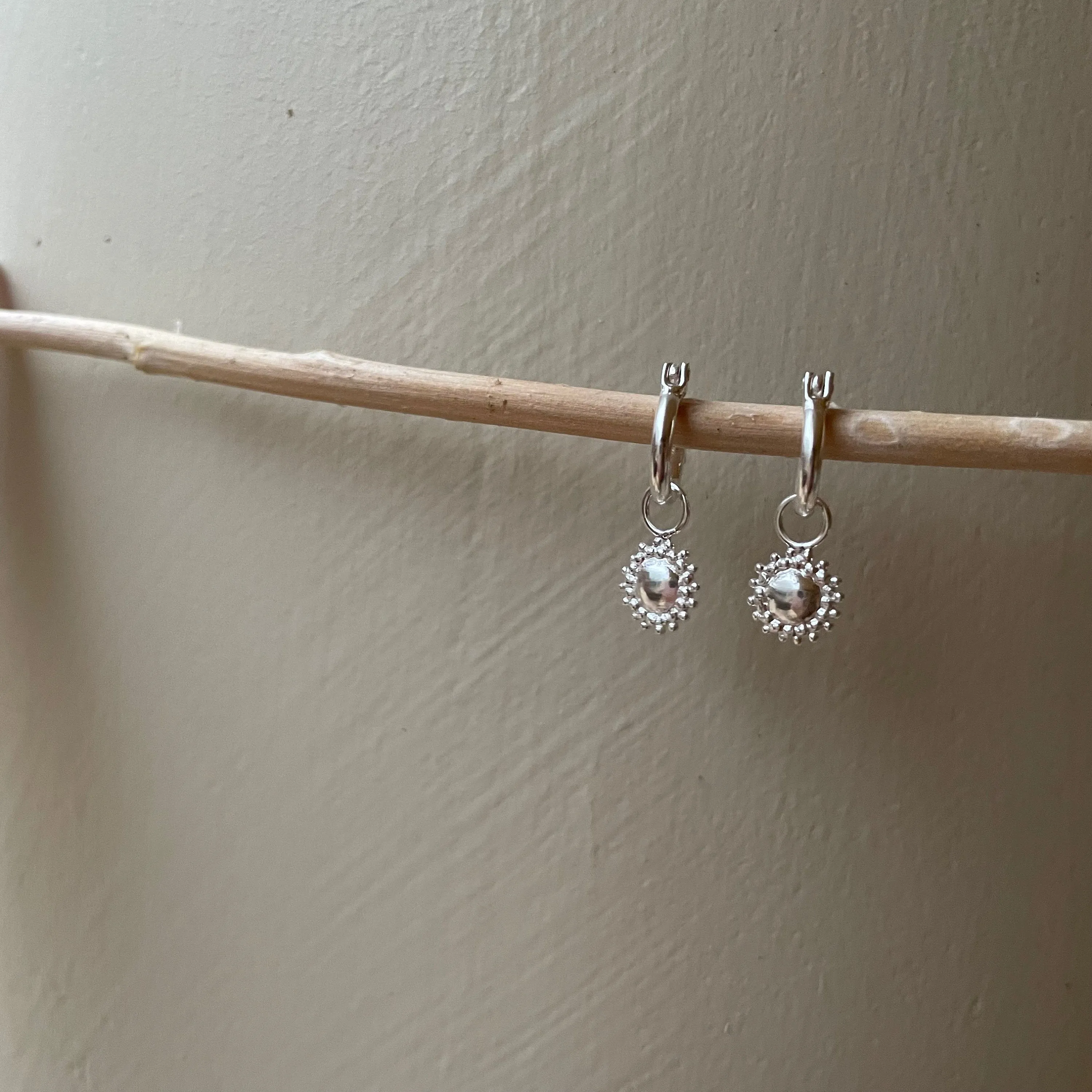 Savanna Sterling Silver Mini Hoop Earrings