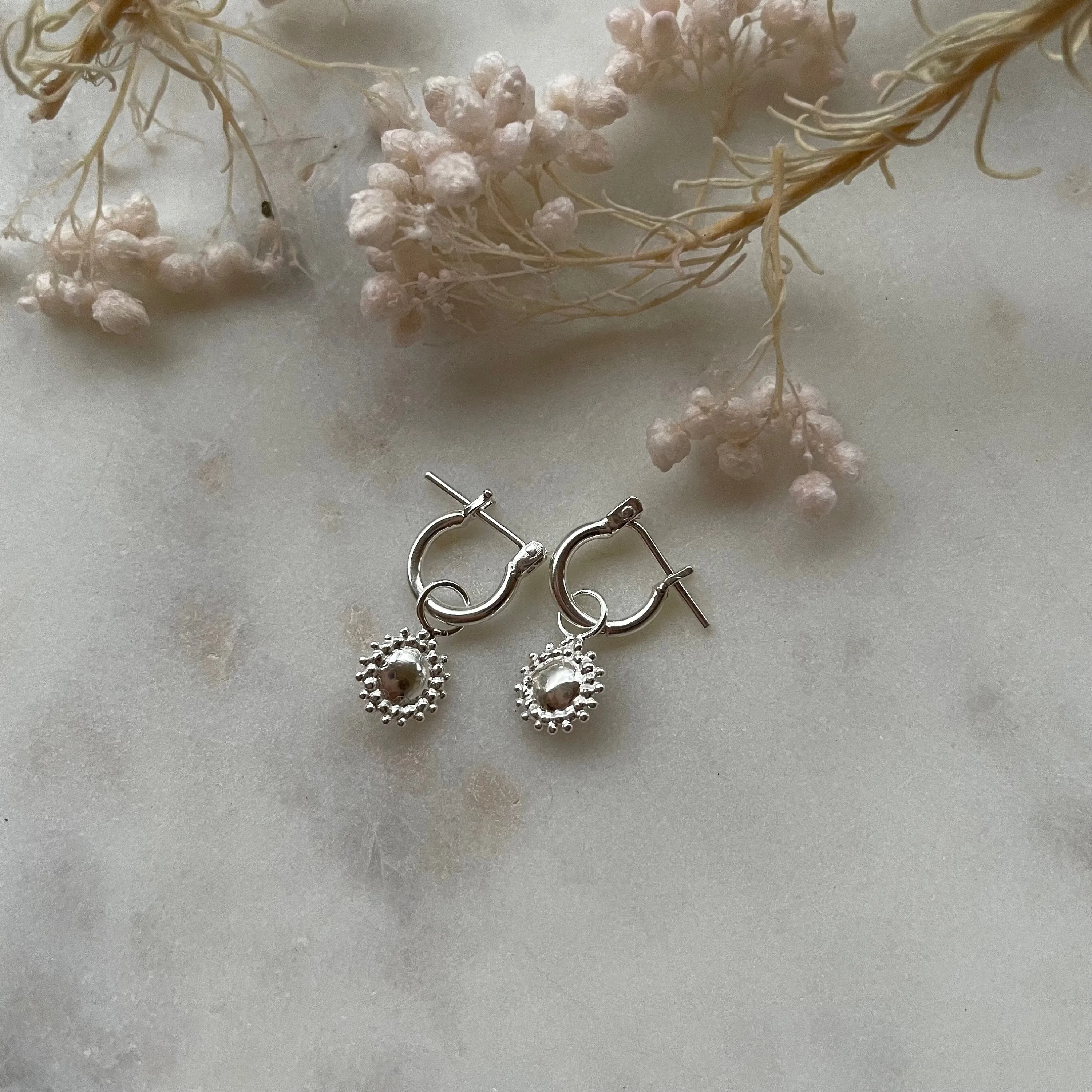 Savanna Sterling Silver Mini Hoop Earrings