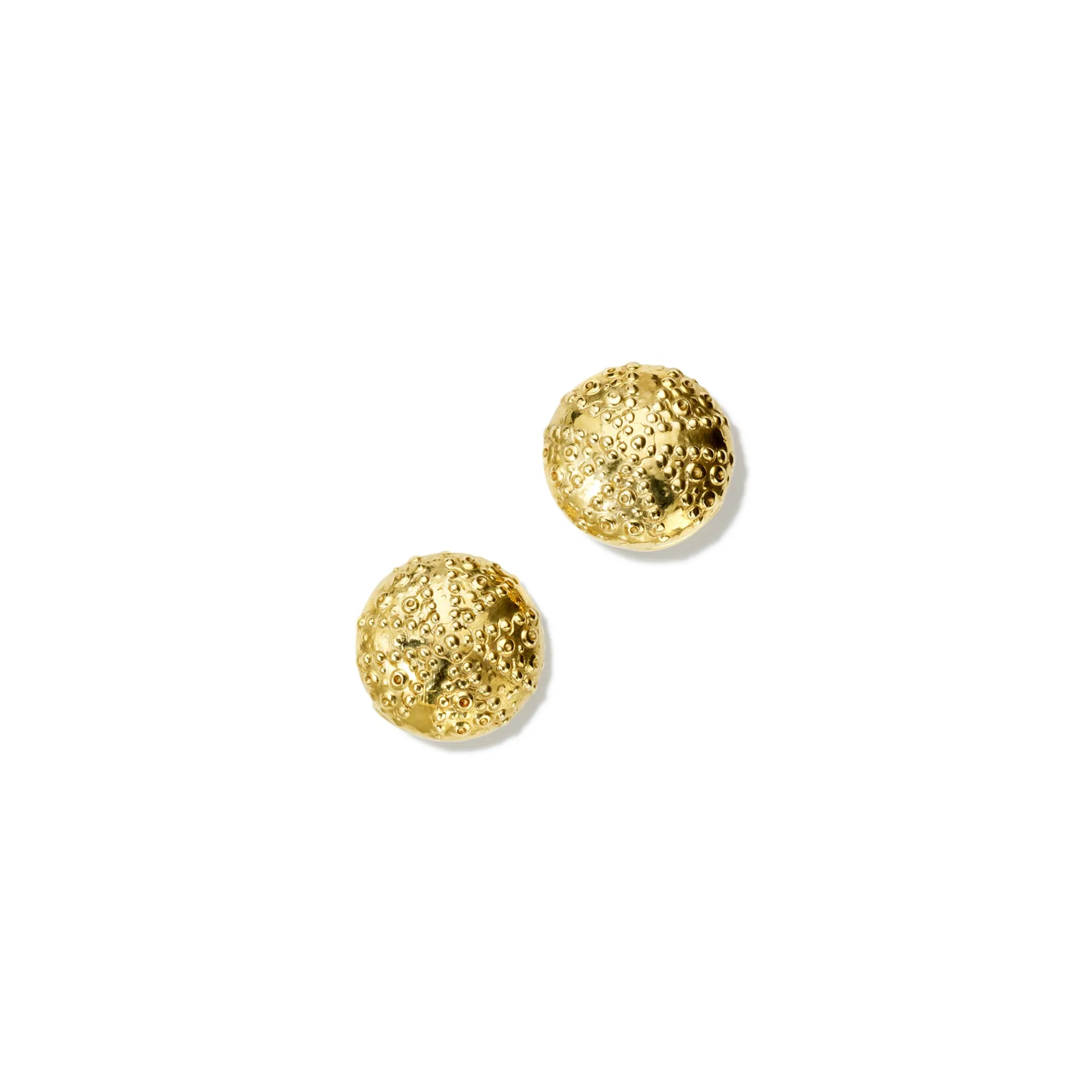 Sea Urchin Earrings Yellow Gold