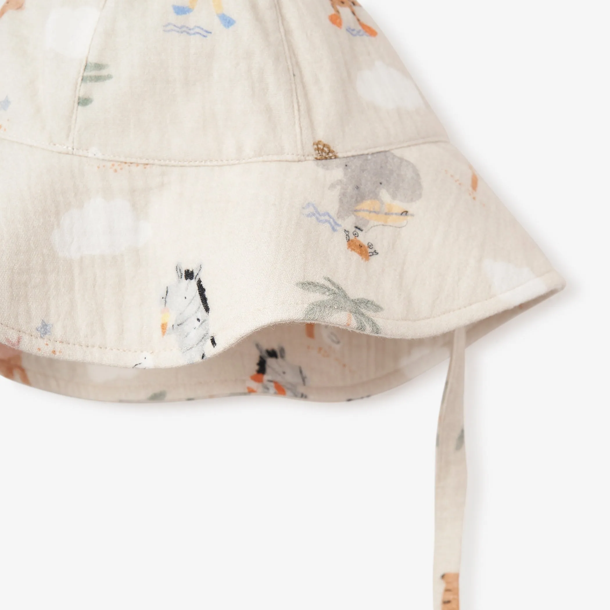 Seaside Safari Organic Muslin Sunhat