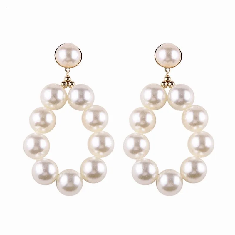 SHAY FAUX PEARL EARRINGS