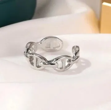 Silver Chain Design Toe Ring